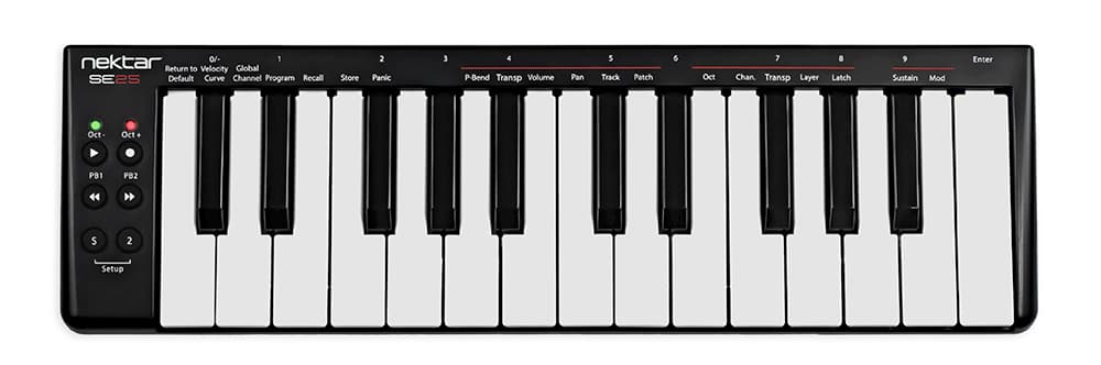 nektar se25 mini midi keyboard