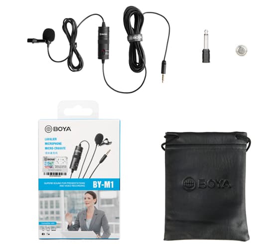 boya mic by-m1 inside the box